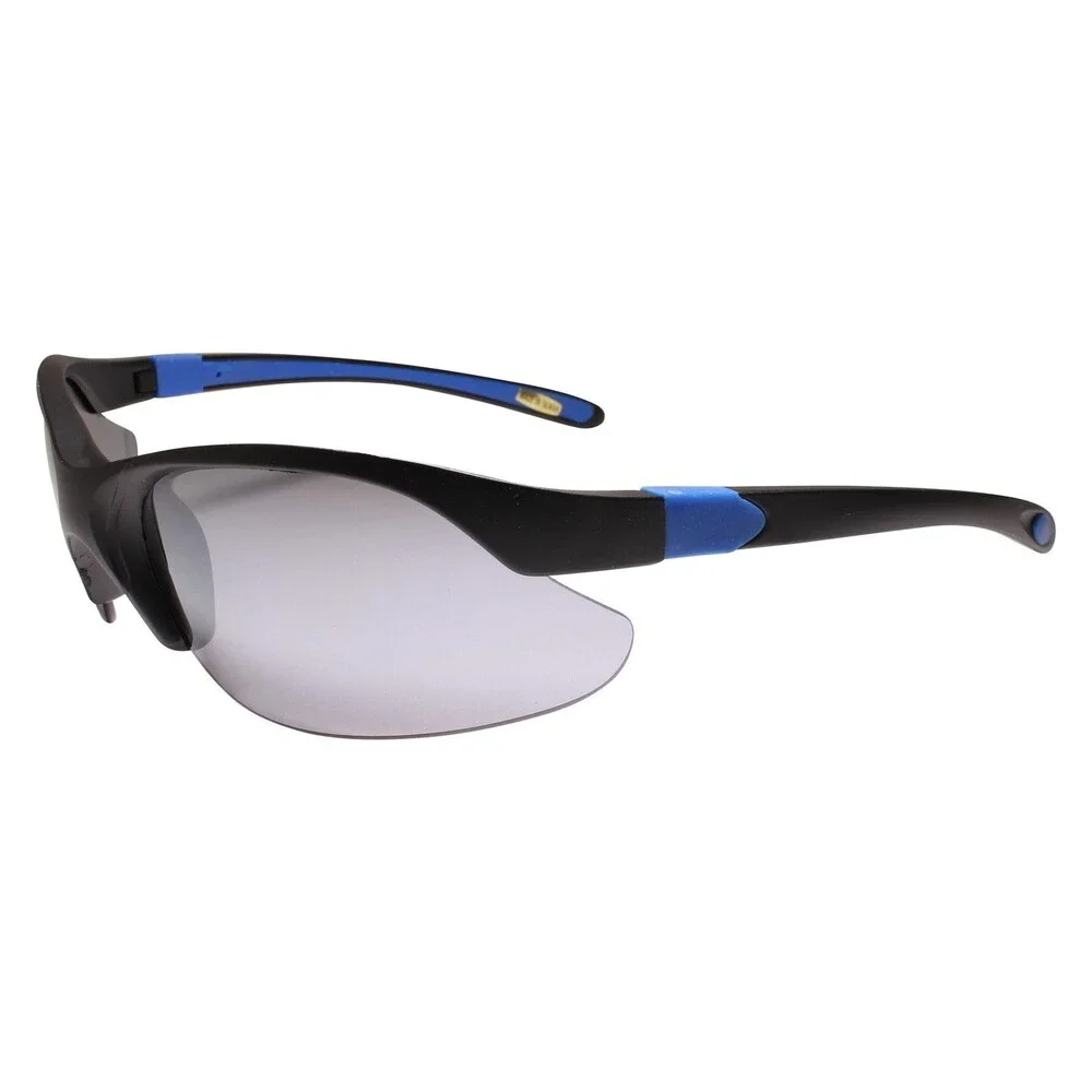 Black & Blue Frame Wrap Around Sport Sunglasses for Active Outdoor Lifestyles